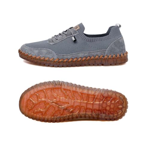 Image of Men's Genuine Leather Loafer Shoes Slip On Soft Walking Driving Shoes
