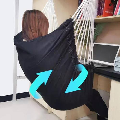 Silla hamaca para dormitorio de lienzo soporte 500 lbs 3