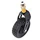 6-Zoll-Rollstuhl-Lenkrad, Stoßdämpfende Feder, PU-Nabe, 360-Grad-Rollator-Vorderrolle für Rollatoren, Gehhilfen, Solides PVC, Belastbar Bis 75 Kg
