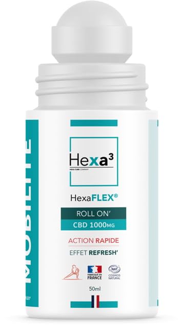 Roll on CBD 1000mg effet froid pour apaiser les tensions musculaires du dos