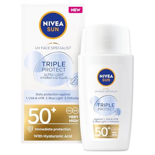 NIVEA SUN UV Face Specialist Triple Protect Hydrating Fluid SPF 50+, 40 ml
