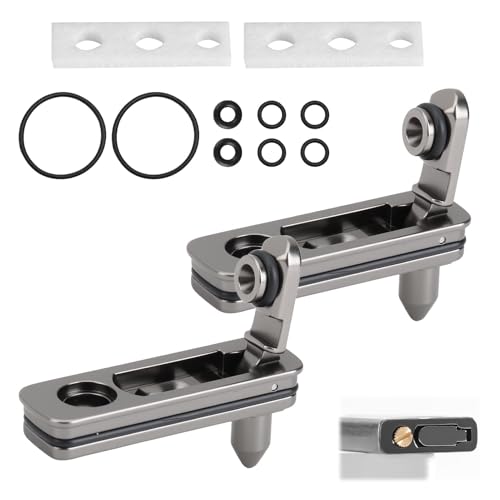 2 Pack Lighter Gasket Seal Insert Compatible with Zippo Metal Repair Kit Anti-Evaporation Accessories with Cotton Felt Pad for Lighter Insert Replacement Parts (Black 2pcs)