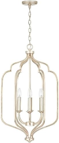 Capital Lighting 538731WG Ophelia - Colgante de vela de marco abierto, 3 luces, 180 vatios totales, 20 pulgadas de alto x 14 pulgadas de ancho,