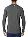 baleaf Men's Long Sleeve Running Shirts Quick Dry Workout Shirts Athletic T-Shirts Lightweight Soft Fishing Tee Tops Grey Heather Size L