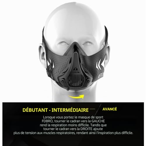 FDBRO Simulateur de Haute Altitude d'entraînement Masque – vue 6