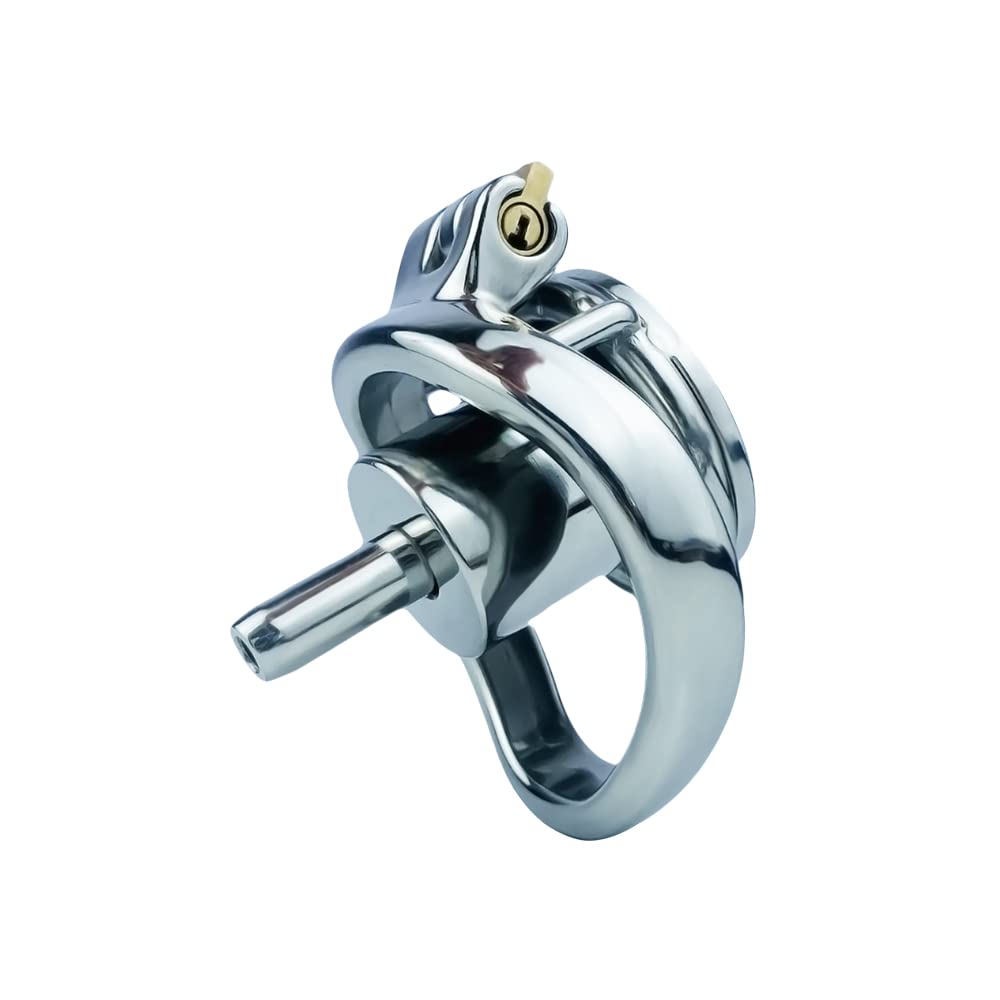 Bondage Masters, Chastity Cage Nano Chastity Device Micro Cage Removable urethral Tube,Cock Compressor Tube