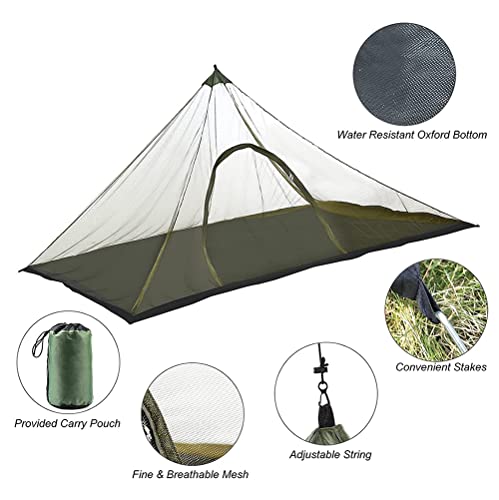 Carpa triangular ligera para una persona para camping miniatura 3