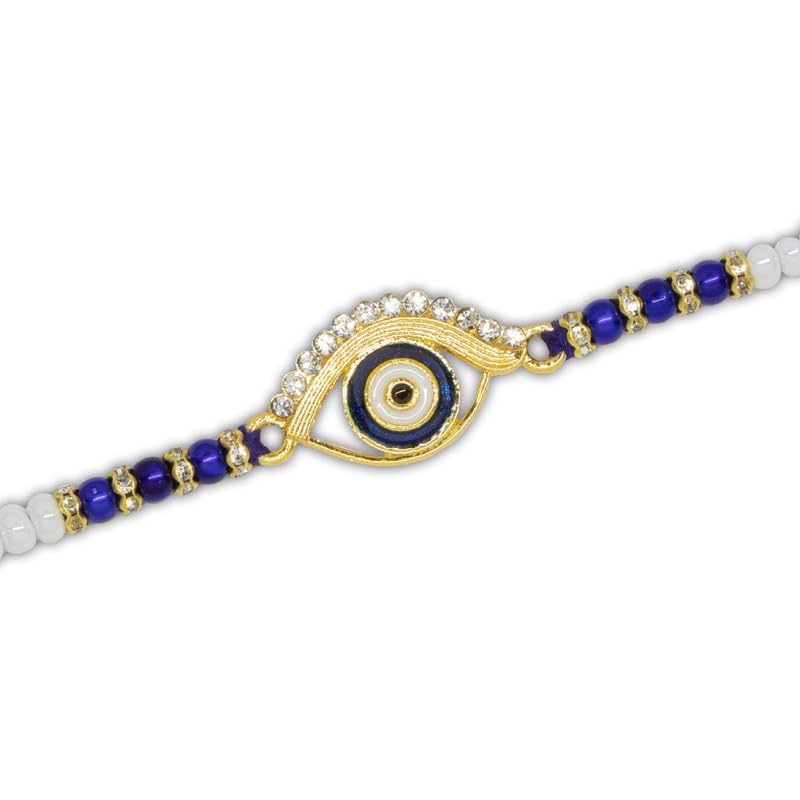 Image of Canton Rakhii Gift for Brother with Chocolate - Designer Rakhi for Brother with Cadbury Gift Hamper Pack, Roli Kumkum & Greeting Card (Design-16, 1 Rakhi + Cadbury)