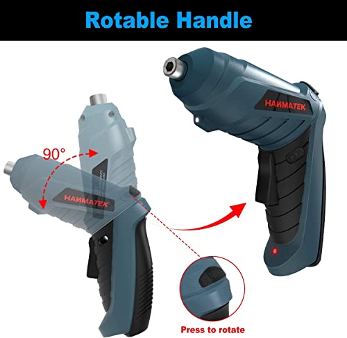 Hanmatek Rechargable Cordless Screwdriver Kits With Straight And Pistol Style Powerful Electric Screwdriver Small Screw Guns #TOP3