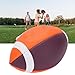 SUNGOOYUE Official Size Football, Youth Football Official Size with Pebble Grip Laces PVC Rubber Material Complete Set Including Air Needle and Ball Net for Training Practice