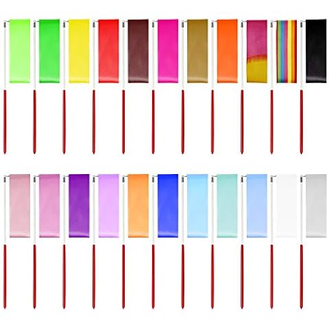 HONGXIN-SHOP Dance Ribbons Rhythmic Gymnastics Ribbon Gym Dancing Streamers with Twirling Baton Stick for Kids Artistic Dancing 22 Pieces Cover