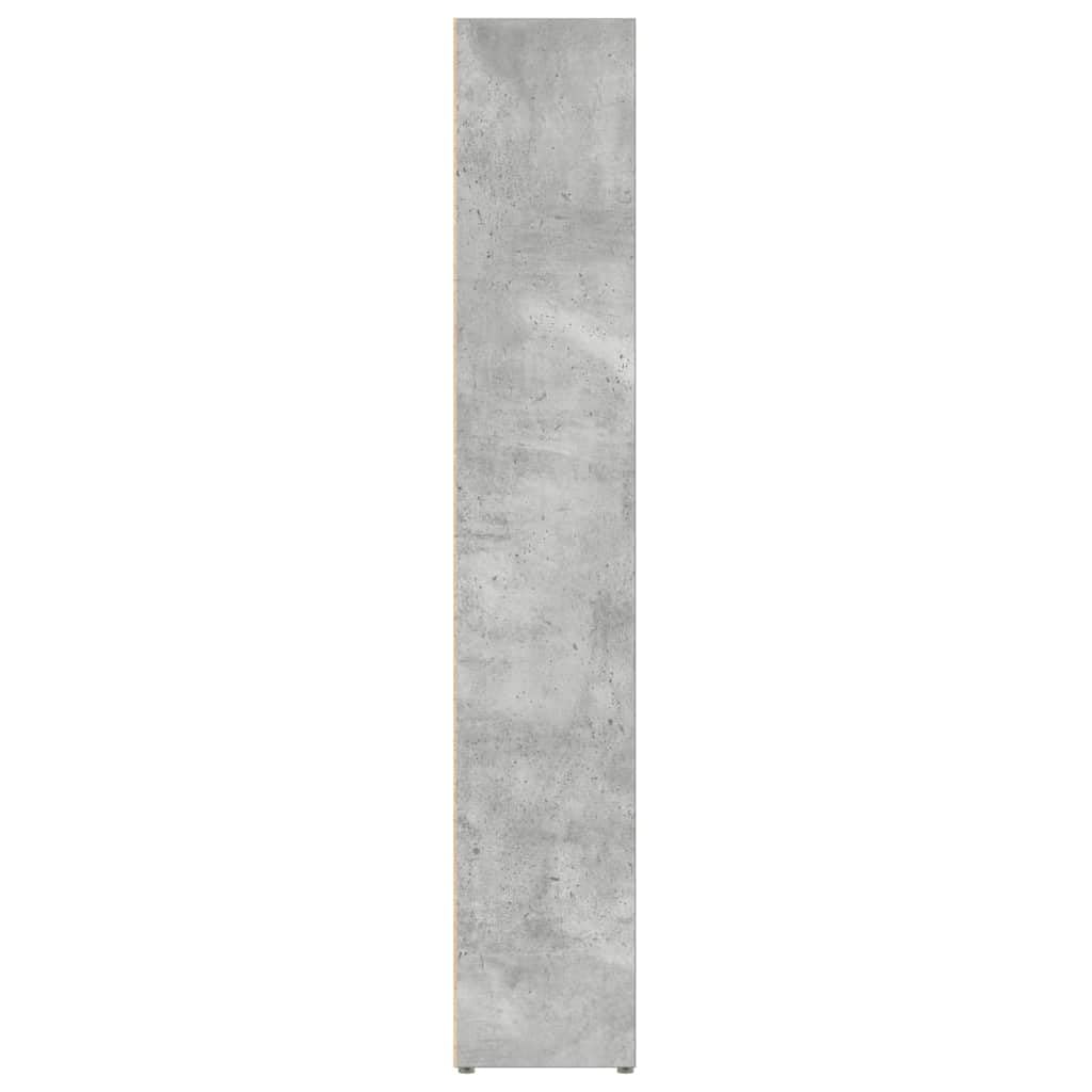 vidaXL Armoires à CD 2 pcs, Meuble de Rangement avec Compartiment, Armoire de Bureau Chambre Maison Intérieur, Gris Béton Bois d’Ingénierie