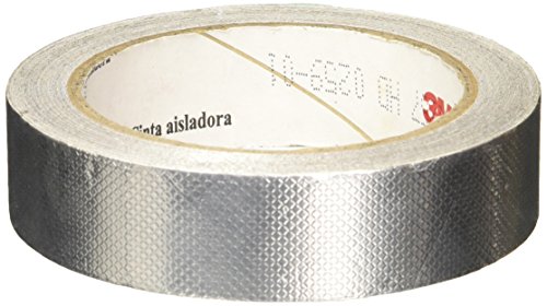Image of TapeCase 3-6-1345 Silver Tin /Copper /Acrylic Adhesive Embossed Foil Tape Converted from 3M, 0.004 inch Thick, 6 yd Length, 3 inch Width