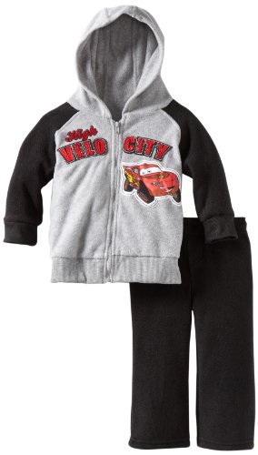 Disney Boys 2-7 2 Piece Car High Velocity Pant Set, Grey, 2T