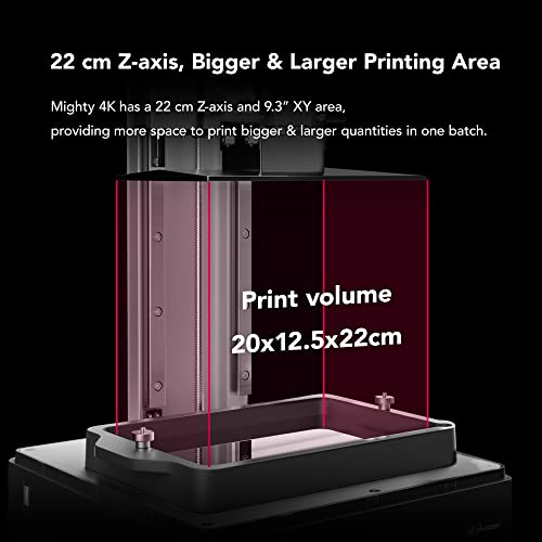 phrozen sonic mighty 4k lcd resin 3d printer 9334 monochrome lcd tabletop 3d resin printer with 52m xy resolution 79  49  87 inch printing volume for models miniatures and action figures