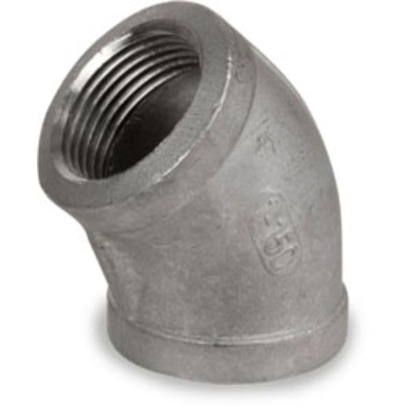 0.375 in. 45 Deg 150 lbs Stainless Steel 304 Elbow