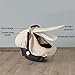 Muslin Cotton Baby Car Seat Cover for Boys and Girls, Summer Baby Car Seat Covers Infant Car Seat Canopy with Breathable Mesh Window Windproof Carseat Cover for Babies (Cream)