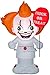 Gemmy AIRBLOWN Inflatable Stylized Pennywise, 5 FT Tall