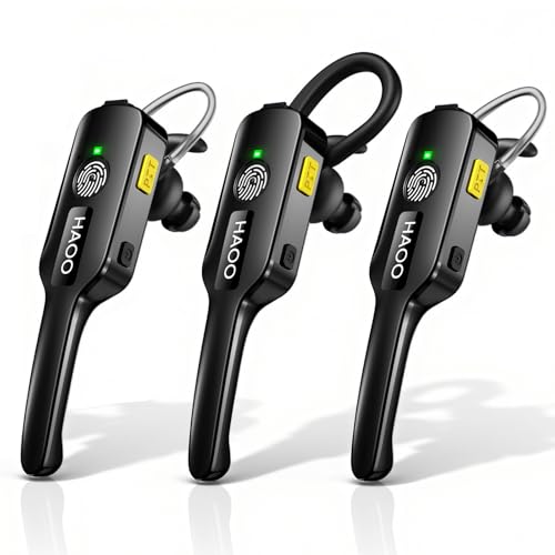 Wireless Mini Walkie Talkies with ENC Noise Cancellation, Touch-to-Talk Two Way Radio, Small Walkie Talkies for Barber, Restaurants, Indoor Work, Hospital, Security, Karaoke, Retail Stores, 3 Pack