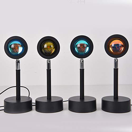 VELIHOME Lâmpada de projeção do pôr do sol, luz de piso de projeção do pôr do sol, luz de LED modern