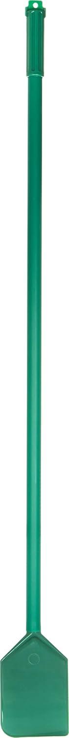 SPARTA 48" Nylon Paddle Scraper with 4.5" x 7.5" Contoured Blade, One-Piece Mixing Tool for Large Batch Cooking and Food Processing, Green (Pack of 6)