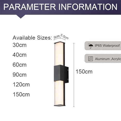 Applique murale télécommande LED IP65 étanche 26W