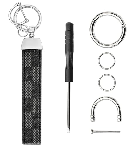 Car Keychain Key Ring – Leather Wrist Strap Key Holder