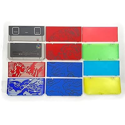 2015 for New 3DS Replacement Front Faceplate Back Plates Part Shell Housing Case Cover (Black)
