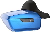 Vista 44 de Moto Onfire Harley Tour Pack King Tour Pack Accesorios Respaldo Pad Fit para Harley Touring 1997+ (Manchado Rojo (Brillante))