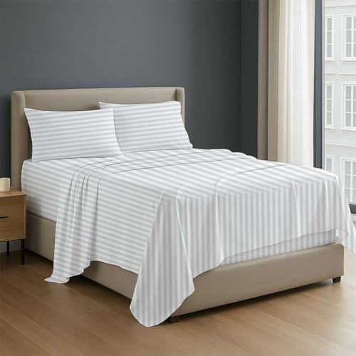 NON Sticky cotton Premium 4 Piece Egyptian Cotton Fitted King She...