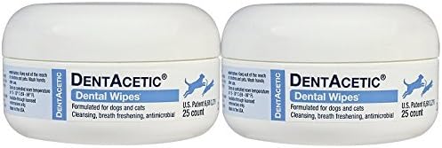 Dechra DentAcetic 25 Count Dental Wipes 2 Pack