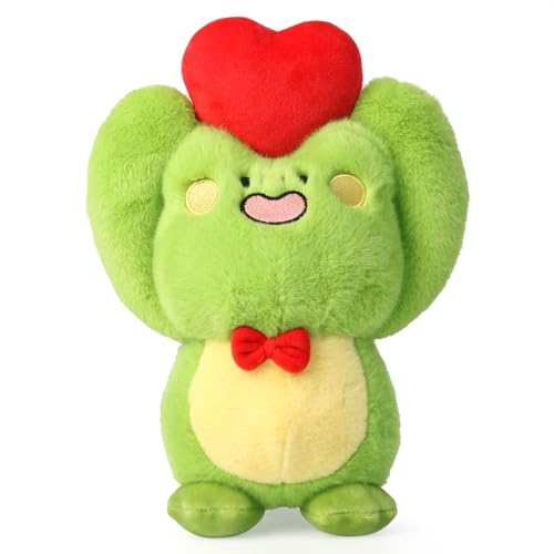 Cute Frog Plush Toy with Heart for Kids or Girlfriend