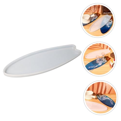 Frcolor シリコン製サーフボード形コースター型 滑らかで耐久性レジン用カップマット成形モールド 簡単操作で素早く繊細なサーフボードデ