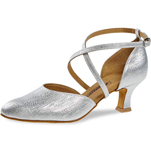 Chaussure de danse Femme Diamant 048-068-002 de salon en cuir noir