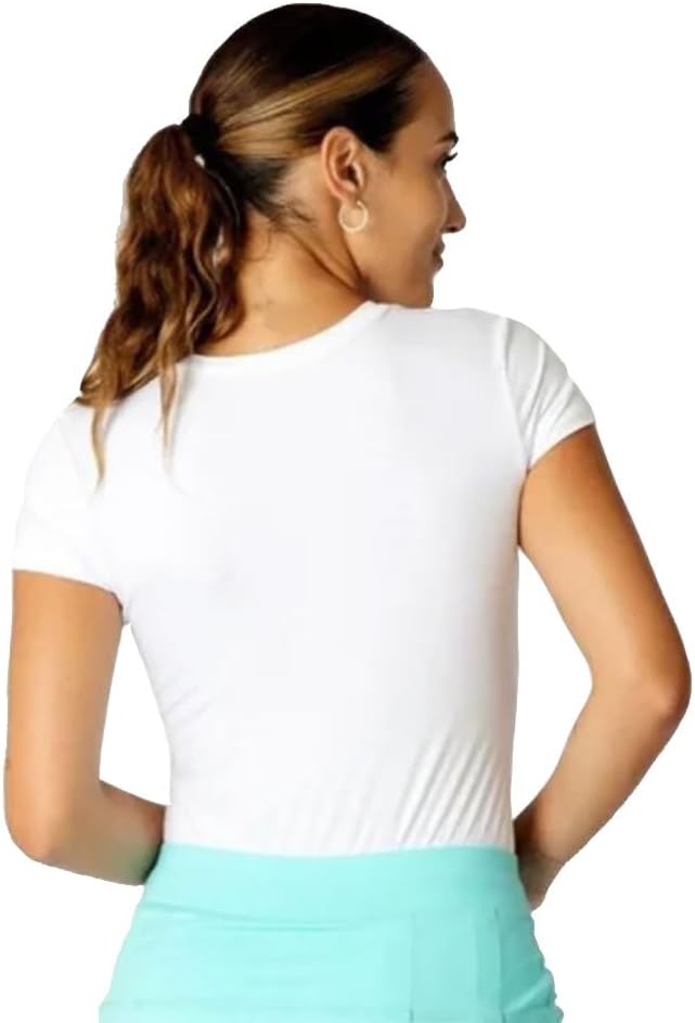 SOFIBELLA UV Colors Short Sleeve Womens Tennis Shirt