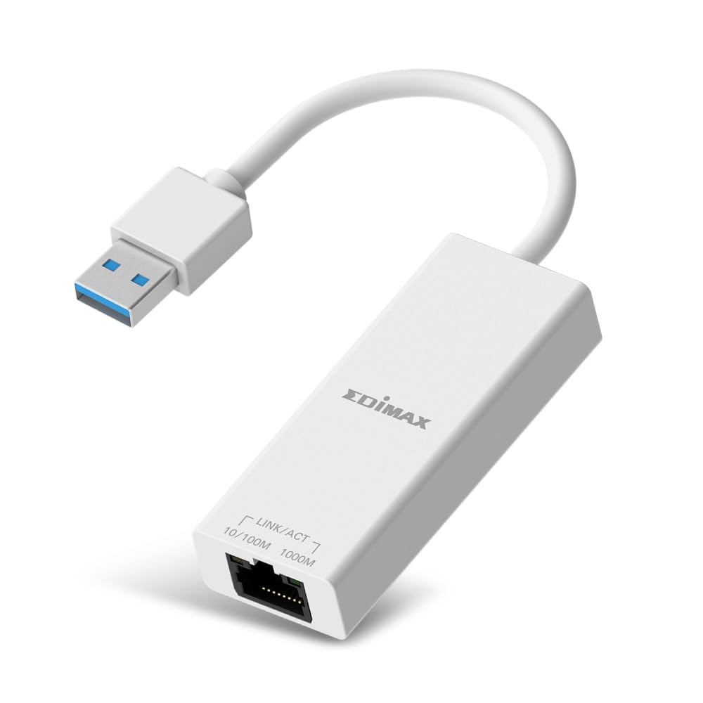Adaptador Ethernet USB 3.2 Gigabit Edimax EU-4306 V2 para solucionar fallos de Wi-Fi inestable 5