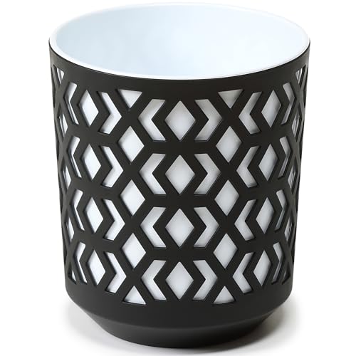 KONZEPT Blumentopf 30 cm Durchmesser, große - 12 Liter, Übertopf aus Kunststoff für Zimmerpflanzen ideal für Wohnzimmer, Küche und Balkon