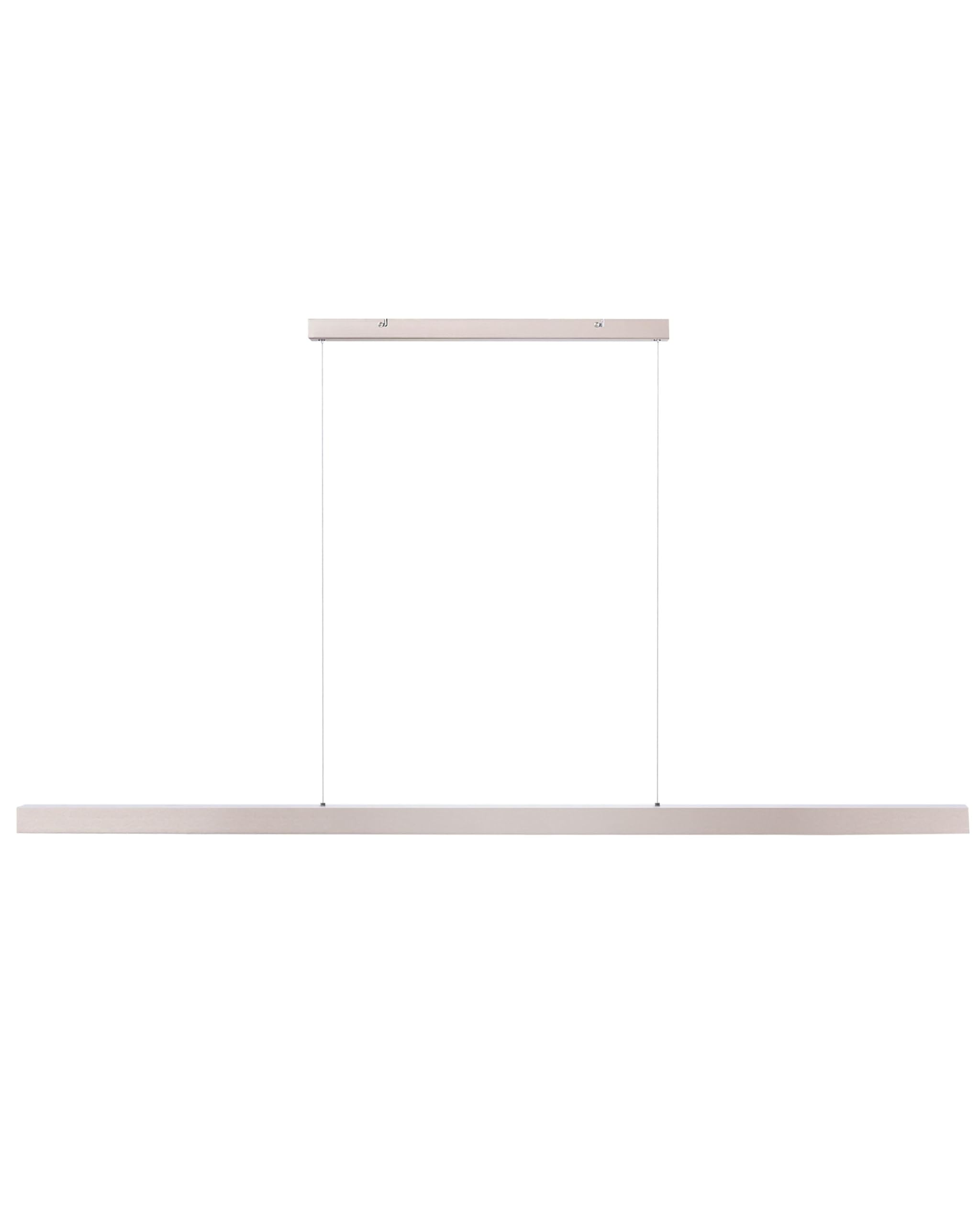 Lámpara LED colgante lineal de metal cobrizo de 160 cm industrial moderna Baddana 8