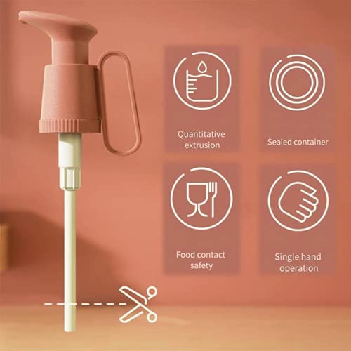 FDA Grade Jam Bottle Pump Oyster Sauce Dispenser, Olive Oil Dispenser, Convenient and Reusable with Long Dip Tube… - Image 7
