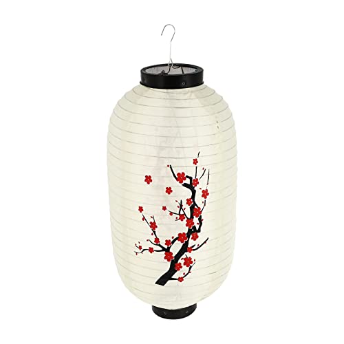 Uonlytech Plum Japanese Paper Japanese Silk Ramen bar Traditional Chinese Plum Silk Japanese Lights Sushi lamp Silk Cloth Halloween