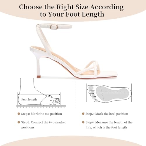 Image of Womens Sandals Strappy Kitten Heels for Women Square Open Toe Strappy Heels Comfortable Heels for Party, Wedding and Daily Wearing,