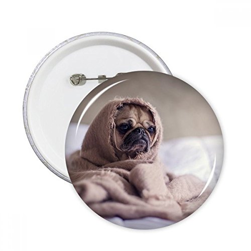 Badge bouledogue image ronde XL pour masquer l'usure ou décorer un vêtement DIYthinker