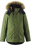 Unisex Reima Kids Serkku Down Jacket Grün, Daunen Freizeitjacke, Größe 152 - Farbe Khaki Green