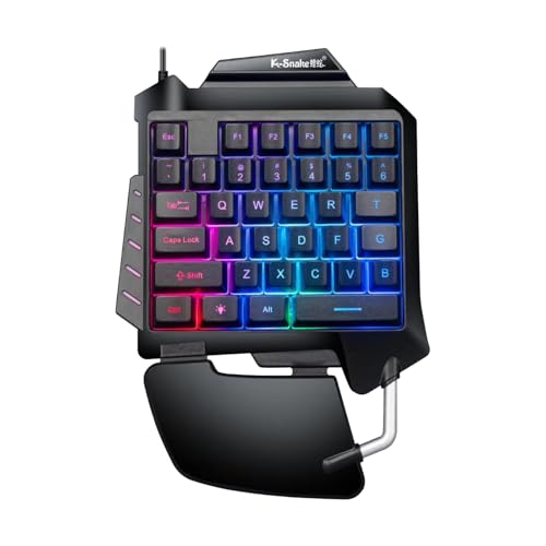 Teclado Gamer Lovskoo USB RGB Compacto