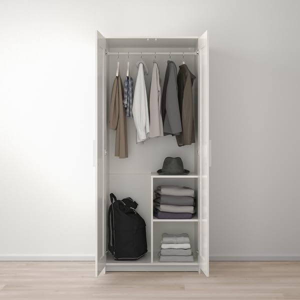 ProTuning BRIMNES Wardrobe with 2 doors, white, 78x190 cm