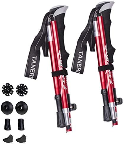 Trekking Pole, Collapsible Walking Hiking Stick for Men Women, Ultralight Aluminum Ski Pole with EVA Grip