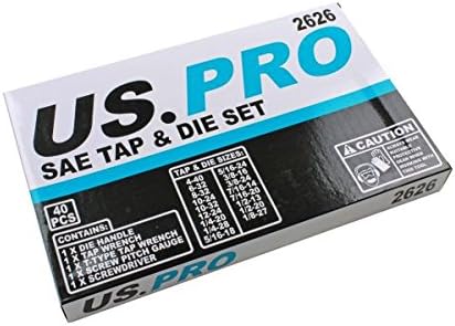 US PRO 40pc SAE/Imperial Tap and Die Set 2626