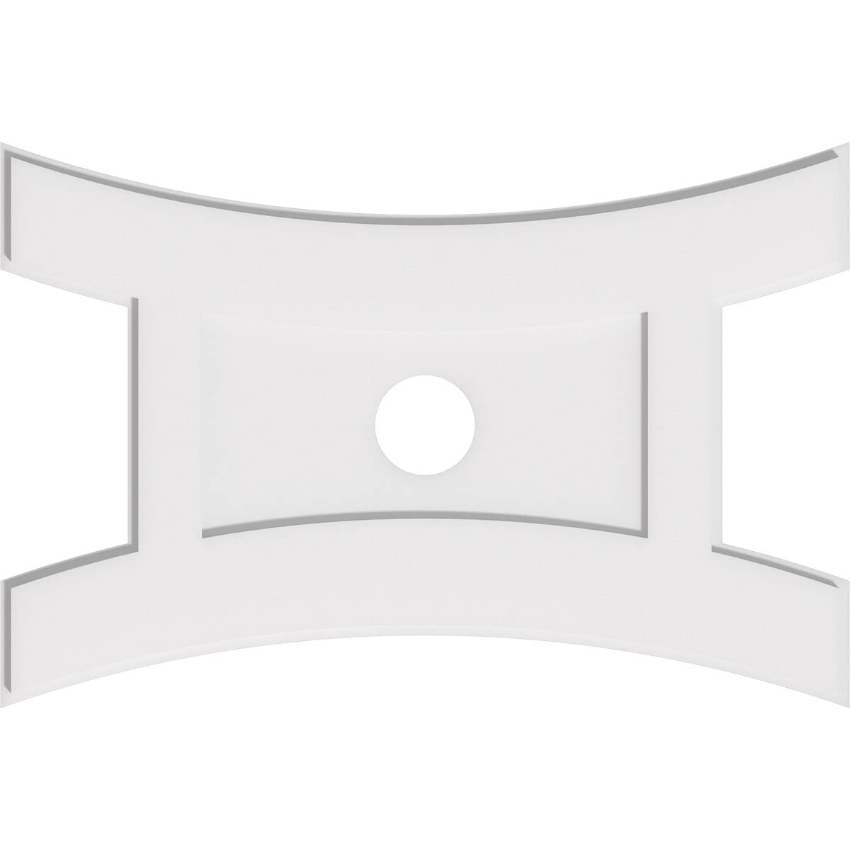Médaille de plafond blanche Ekena Millwork moulure haut de gamme