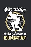 rollkunstlauf zürich  Rollkunstlauf Notizbuch: Zum Rollkunstlauf geboren Zur Schule gezwungen Rollschuhläufer / 6x9 Zoll / 120 gepunktete Seiten