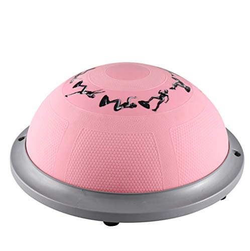 LASERIPLF Pelota de equilibrio de yoga, media pelota de 48 cm, capacidad de 200 kg, media bola de equilibrio para yoga, fitness, fuerza, ejercicio, entrenamiento A